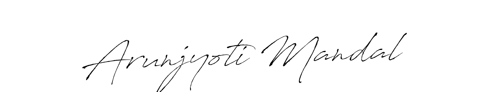 Design your own signature with our free online signature maker. With this signature software, you can create a handwritten (Antro_Vectra) signature for name Arunjyoti Mandal. Arunjyoti Mandal signature style 6 images and pictures png