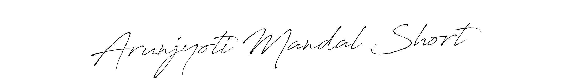 Design your own signature with our free online signature maker. With this signature software, you can create a handwritten (Antro_Vectra) signature for name Arunjyoti Mandal Short. Arunjyoti Mandal Short signature style 6 images and pictures png