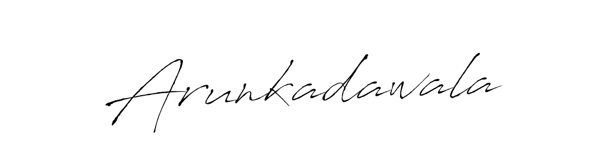 Arunkadawala stylish signature style. Best Handwritten Sign (Antro_Vectra) for my name. Handwritten Signature Collection Ideas for my name Arunkadawala. Arunkadawala signature style 6 images and pictures png