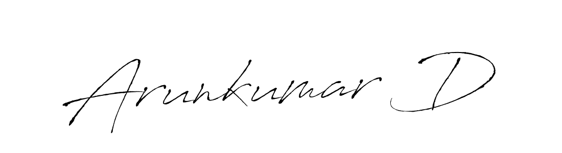 Similarly Antro_Vectra is the best handwritten signature design. Signature creator online .You can use it as an online autograph creator for name Arunkumar D. Arunkumar D signature style 6 images and pictures png