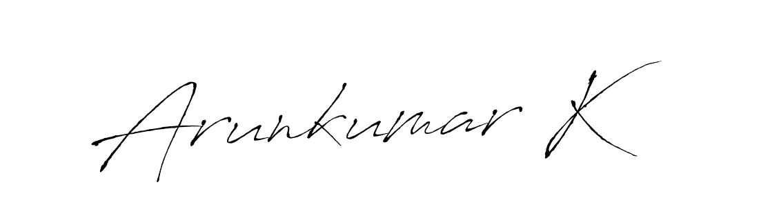 Also we have Arunkumar K name is the best signature style. Create professional handwritten signature collection using Antro_Vectra autograph style. Arunkumar K signature style 6 images and pictures png