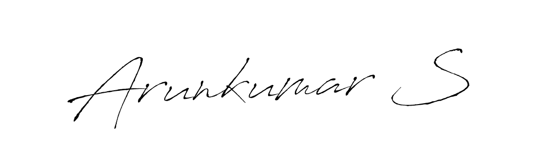 Antro_Vectra is a professional signature style that is perfect for those who want to add a touch of class to their signature. It is also a great choice for those who want to make their signature more unique. Get Arunkumar S name to fancy signature for free. Arunkumar S signature style 6 images and pictures png