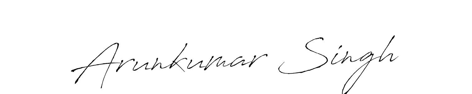 How to make Arunkumar Singh signature? Antro_Vectra is a professional autograph style. Create handwritten signature for Arunkumar Singh name. Arunkumar Singh signature style 6 images and pictures png