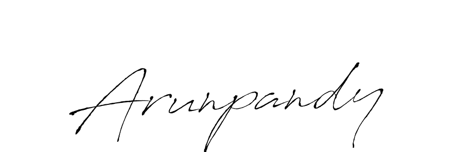 Use a signature maker to create a handwritten signature online. With this signature software, you can design (Antro_Vectra) your own signature for name Arunpandy. Arunpandy signature style 6 images and pictures png