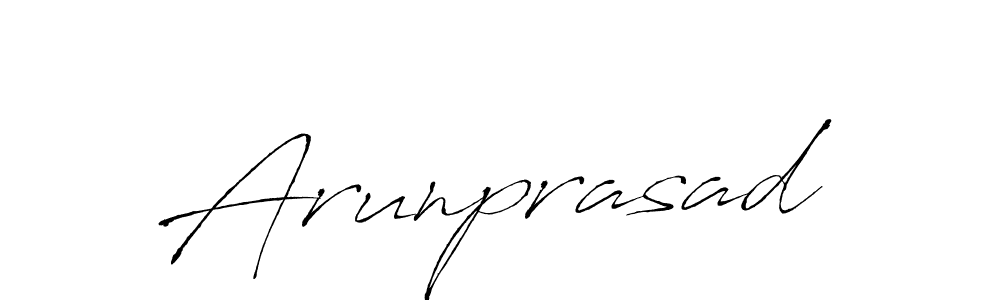 Arunprasad stylish signature style. Best Handwritten Sign (Antro_Vectra) for my name. Handwritten Signature Collection Ideas for my name Arunprasad. Arunprasad signature style 6 images and pictures png