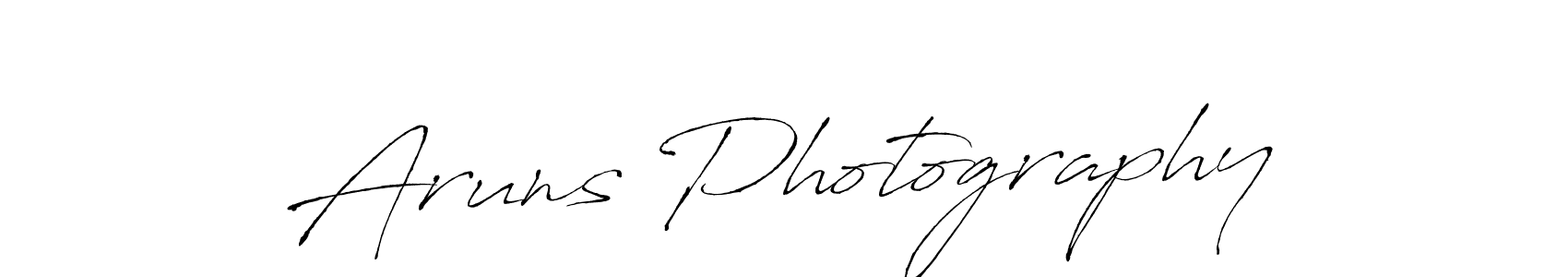 It looks lik you need a new signature style for name Aruns Photography. Design unique handwritten (Antro_Vectra) signature with our free signature maker in just a few clicks. Aruns Photography signature style 6 images and pictures png