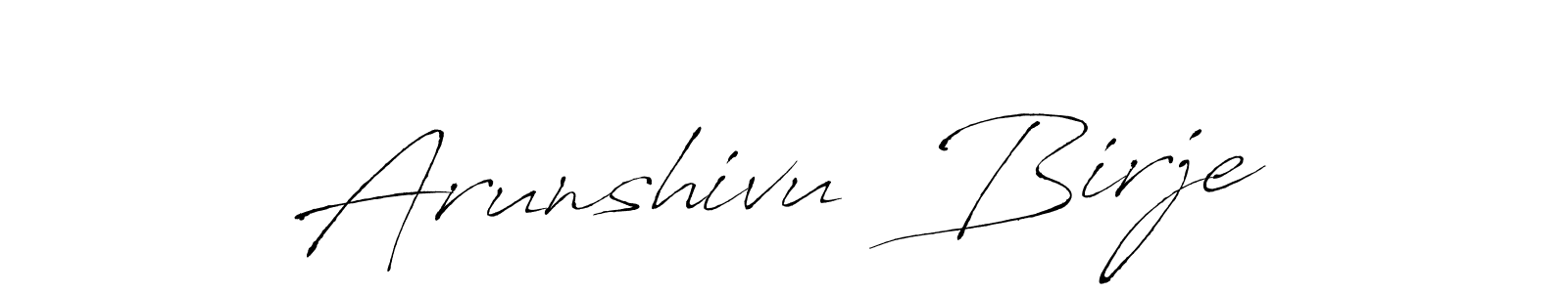 How to make Arunshivu  Birje signature? Antro_Vectra is a professional autograph style. Create handwritten signature for Arunshivu  Birje name. Arunshivu  Birje signature style 6 images and pictures png