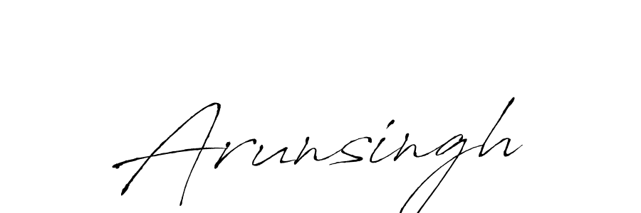 Arunsingh stylish signature style. Best Handwritten Sign (Antro_Vectra) for my name. Handwritten Signature Collection Ideas for my name Arunsingh. Arunsingh signature style 6 images and pictures png