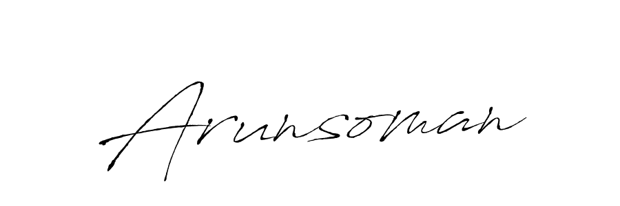 Also we have Arunsoman name is the best signature style. Create professional handwritten signature collection using Antro_Vectra autograph style. Arunsoman signature style 6 images and pictures png