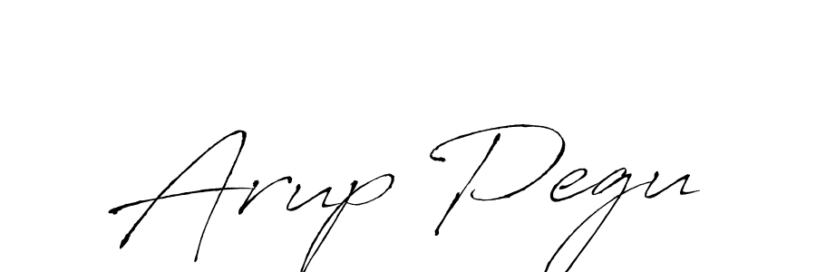 How to make Arup Pegu name signature. Use Antro_Vectra style for creating short signs online. This is the latest handwritten sign. Arup Pegu signature style 6 images and pictures png