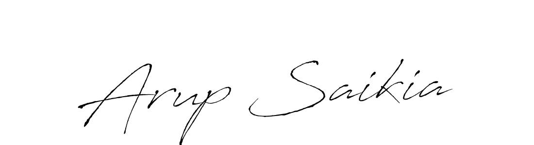 Design your own signature with our free online signature maker. With this signature software, you can create a handwritten (Antro_Vectra) signature for name Arup Saikia. Arup Saikia signature style 6 images and pictures png