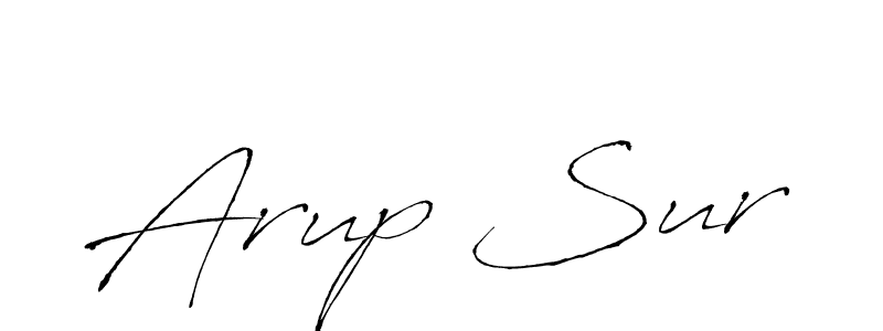 Create a beautiful signature design for name Arup Sur. With this signature (Antro_Vectra) fonts, you can make a handwritten signature for free. Arup Sur signature style 6 images and pictures png