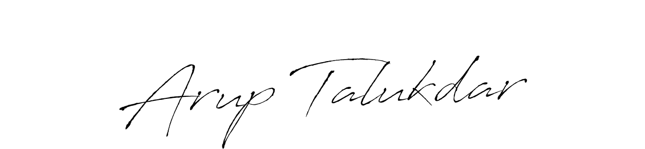 The best way (Antro_Vectra) to make a short signature is to pick only two or three words in your name. The name Arup Talukdar include a total of six letters. For converting this name. Arup Talukdar signature style 6 images and pictures png
