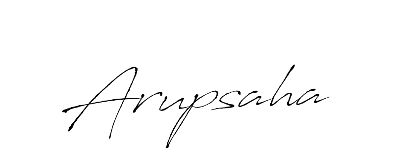 Make a beautiful signature design for name Arupsaha. With this signature (Antro_Vectra) style, you can create a handwritten signature for free. Arupsaha signature style 6 images and pictures png