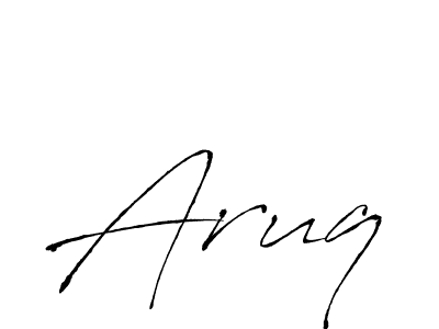Similarly Antro_Vectra is the best handwritten signature design. Signature creator online .You can use it as an online autograph creator for name Aruq. Aruq signature style 6 images and pictures png