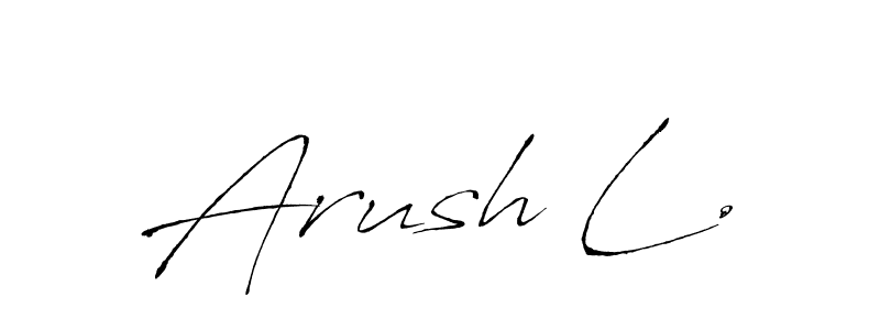 Arush L. stylish signature style. Best Handwritten Sign (Antro_Vectra) for my name. Handwritten Signature Collection Ideas for my name Arush L.. Arush L. signature style 6 images and pictures png