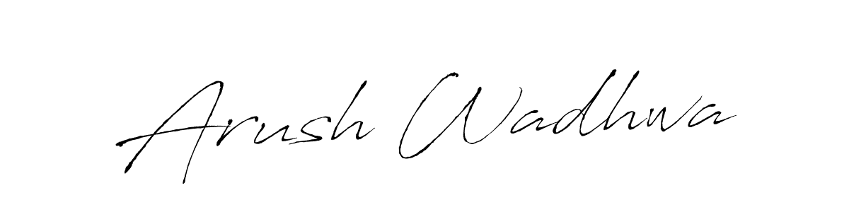 Make a beautiful signature design for name Arush Wadhwa. With this signature (Antro_Vectra) style, you can create a handwritten signature for free. Arush Wadhwa signature style 6 images and pictures png