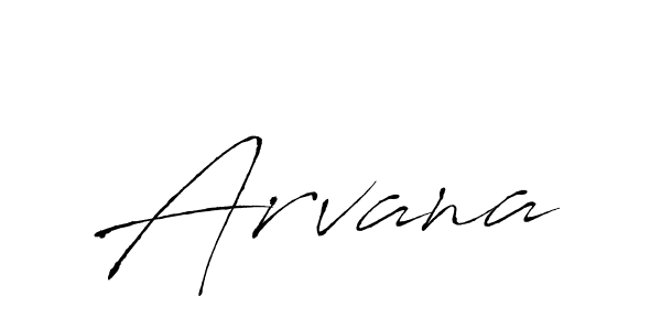 Design your own signature with our free online signature maker. With this signature software, you can create a handwritten (Antro_Vectra) signature for name Arvana. Arvana signature style 6 images and pictures png