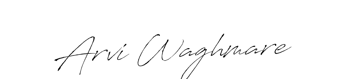 Create a beautiful signature design for name Arvi Waghmare. With this signature (Antro_Vectra) fonts, you can make a handwritten signature for free. Arvi Waghmare signature style 6 images and pictures png