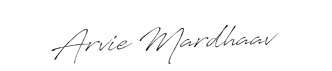 Create a beautiful signature design for name Arvie Mardhaav. With this signature (Antro_Vectra) fonts, you can make a handwritten signature for free. Arvie Mardhaav signature style 6 images and pictures png