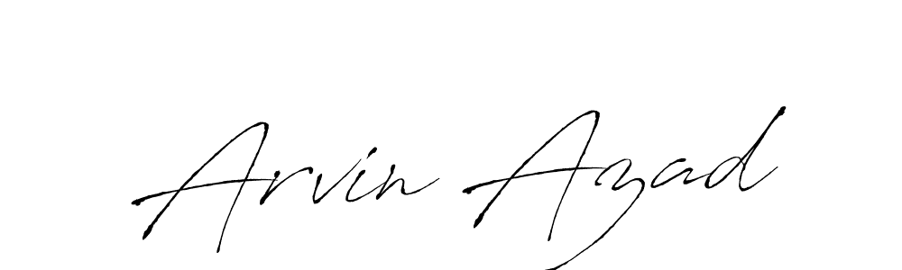 Make a beautiful signature design for name Arvin Azad. With this signature (Antro_Vectra) style, you can create a handwritten signature for free. Arvin Azad signature style 6 images and pictures png