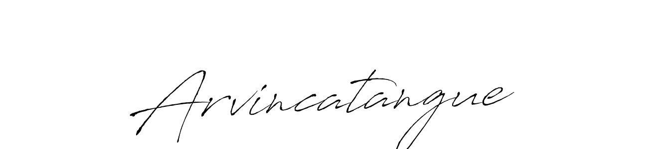 Make a beautiful signature design for name Arvincatangue. With this signature (Antro_Vectra) style, you can create a handwritten signature for free. Arvincatangue signature style 6 images and pictures png