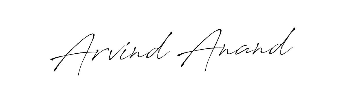 How to make Arvind Anand name signature. Use Antro_Vectra style for creating short signs online. This is the latest handwritten sign. Arvind Anand signature style 6 images and pictures png