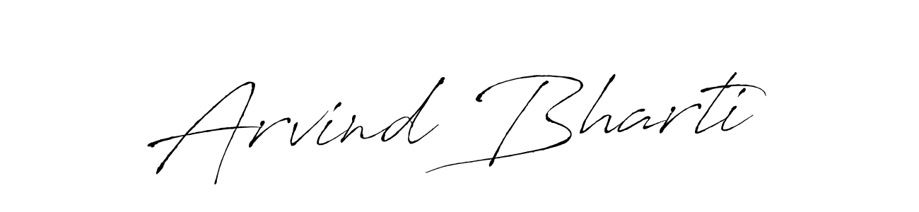 Create a beautiful signature design for name Arvind Bharti. With this signature (Antro_Vectra) fonts, you can make a handwritten signature for free. Arvind Bharti signature style 6 images and pictures png