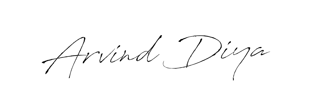 Arvind Diya stylish signature style. Best Handwritten Sign (Antro_Vectra) for my name. Handwritten Signature Collection Ideas for my name Arvind Diya. Arvind Diya signature style 6 images and pictures png