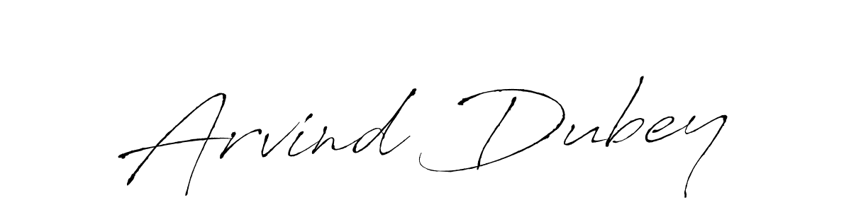 Make a beautiful signature design for name Arvind Dubey. With this signature (Antro_Vectra) style, you can create a handwritten signature for free. Arvind Dubey signature style 6 images and pictures png