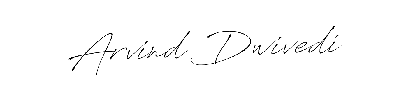 How to make Arvind Dwivedi name signature. Use Antro_Vectra style for creating short signs online. This is the latest handwritten sign. Arvind Dwivedi signature style 6 images and pictures png