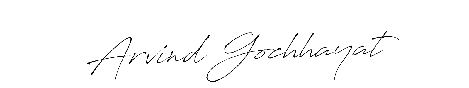 Make a short Arvind Gochhayat signature style. Manage your documents anywhere anytime using Antro_Vectra. Create and add eSignatures, submit forms, share and send files easily. Arvind Gochhayat signature style 6 images and pictures png