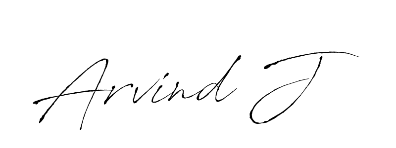 How to make Arvind J name signature. Use Antro_Vectra style for creating short signs online. This is the latest handwritten sign. Arvind J signature style 6 images and pictures png