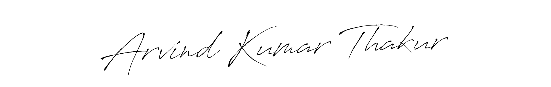 How to make Arvind Kumar Thakur name signature. Use Antro_Vectra style for creating short signs online. This is the latest handwritten sign. Arvind Kumar Thakur signature style 6 images and pictures png