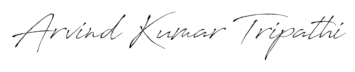 Turn your name Arvind Kumar Tripathi into a signature brand with Antro_Vectra styling. Download in standard PNG or transparent format anytime. Arvind Kumar Tripathi signature style 6 images and pictures png
