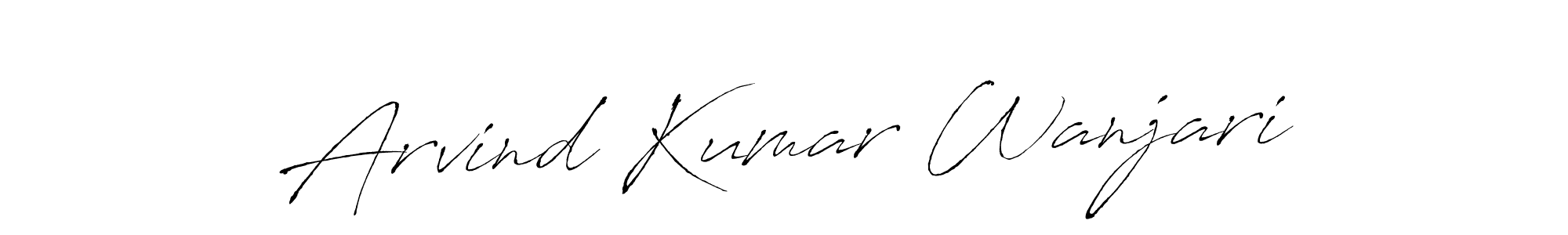 Use a signature maker to create a handwritten signature online. With this signature software, you can design (Antro_Vectra) your own signature for name Arvind Kumar Wanjari. Arvind Kumar Wanjari signature style 6 images and pictures png
