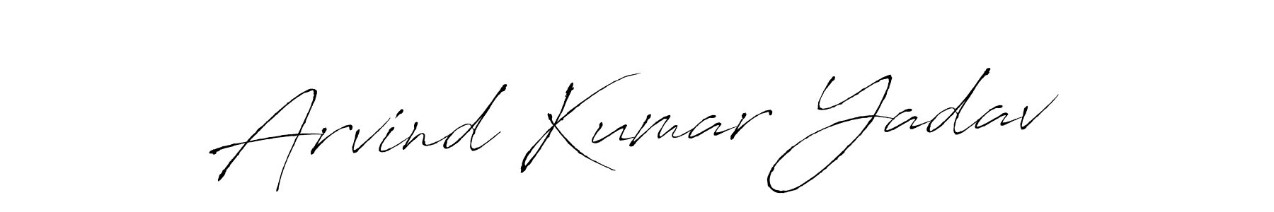 Design your own signature with our free online signature maker. With this signature software, you can create a handwritten (Antro_Vectra) signature for name Arvind Kumar Yadav. Arvind Kumar Yadav signature style 6 images and pictures png