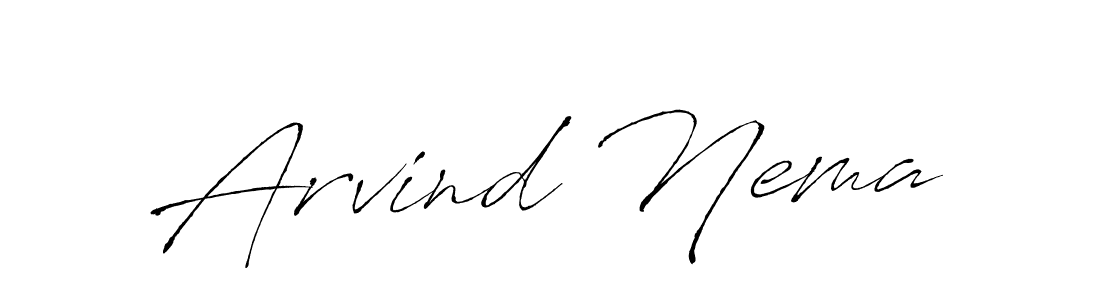 Antro_Vectra is a professional signature style that is perfect for those who want to add a touch of class to their signature. It is also a great choice for those who want to make their signature more unique. Get Arvind Nema name to fancy signature for free. Arvind Nema signature style 6 images and pictures png