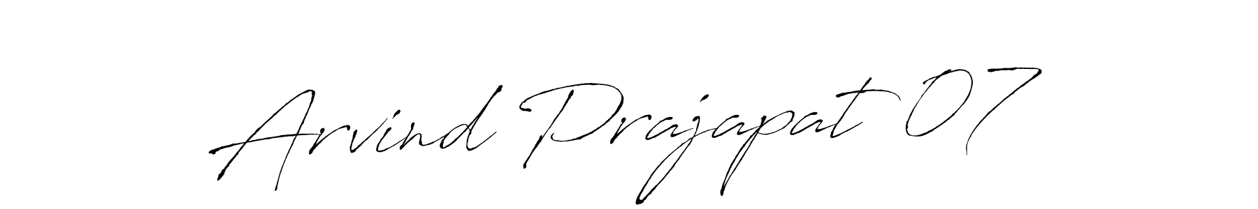 You can use this online signature creator to create a handwritten signature for the name Arvind Prajapat 07. This is the best online autograph maker. Arvind Prajapat 07 signature style 6 images and pictures png