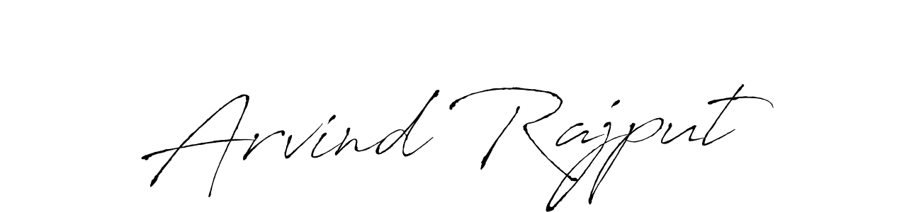 Design your own signature with our free online signature maker. With this signature software, you can create a handwritten (Antro_Vectra) signature for name Arvind Rajput. Arvind Rajput signature style 6 images and pictures png