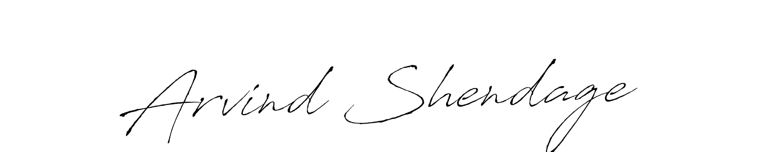 Make a beautiful signature design for name Arvind Shendage. Use this online signature maker to create a handwritten signature for free. Arvind Shendage signature style 6 images and pictures png