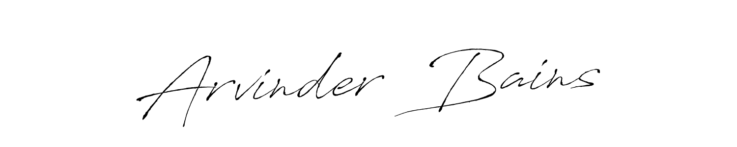 Also we have Arvinder  Bains name is the best signature style. Create professional handwritten signature collection using Antro_Vectra autograph style. Arvinder  Bains signature style 6 images and pictures png