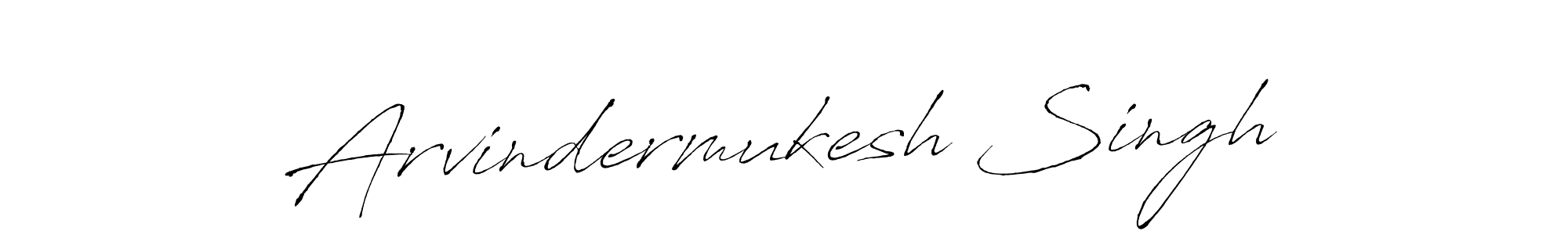 Create a beautiful signature design for name Arvindermukesh Singh. With this signature (Antro_Vectra) fonts, you can make a handwritten signature for free. Arvindermukesh Singh signature style 6 images and pictures png