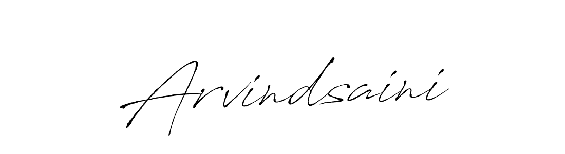 Use a signature maker to create a handwritten signature online. With this signature software, you can design (Antro_Vectra) your own signature for name Arvindsaini. Arvindsaini signature style 6 images and pictures png