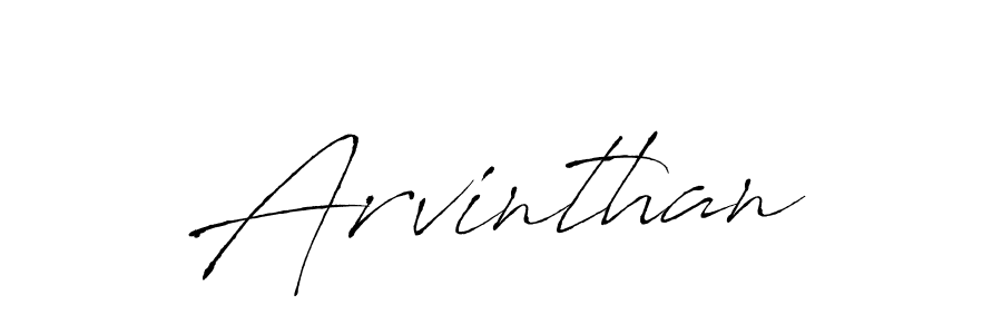 Create a beautiful signature design for name Arvinthan. With this signature (Antro_Vectra) fonts, you can make a handwritten signature for free. Arvinthan signature style 6 images and pictures png