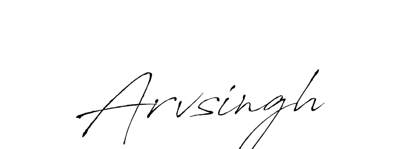 Arvsingh stylish signature style. Best Handwritten Sign (Antro_Vectra) for my name. Handwritten Signature Collection Ideas for my name Arvsingh. Arvsingh signature style 6 images and pictures png