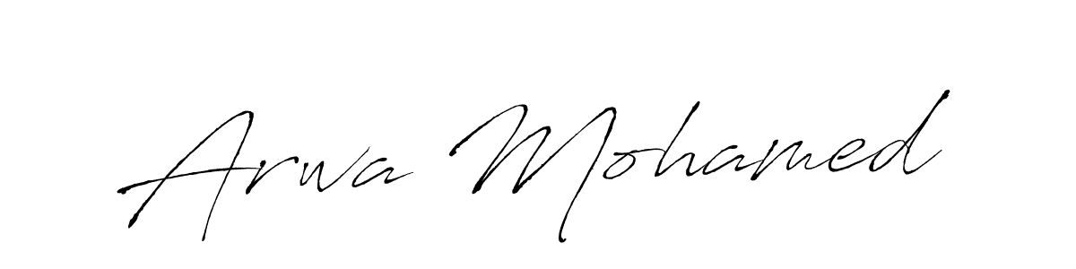 Also we have Arwa Mohamed name is the best signature style. Create professional handwritten signature collection using Antro_Vectra autograph style. Arwa Mohamed signature style 6 images and pictures png