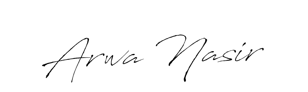 How to make Arwa Nasir signature? Antro_Vectra is a professional autograph style. Create handwritten signature for Arwa Nasir name. Arwa Nasir signature style 6 images and pictures png