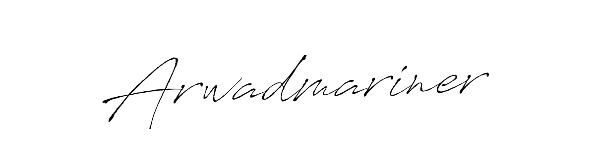 Create a beautiful signature design for name Arwadmariner. With this signature (Antro_Vectra) fonts, you can make a handwritten signature for free. Arwadmariner signature style 6 images and pictures png