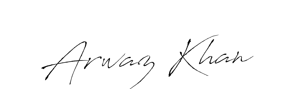 Make a beautiful signature design for name Arwaz Khan. With this signature (Antro_Vectra) style, you can create a handwritten signature for free. Arwaz Khan signature style 6 images and pictures png